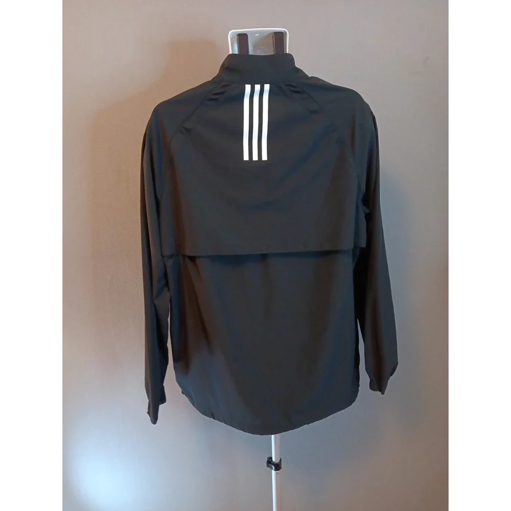 Adidas Mens 1/4 zip Golf pull over‎ jacket- Black Sz XL Vented Lightweight